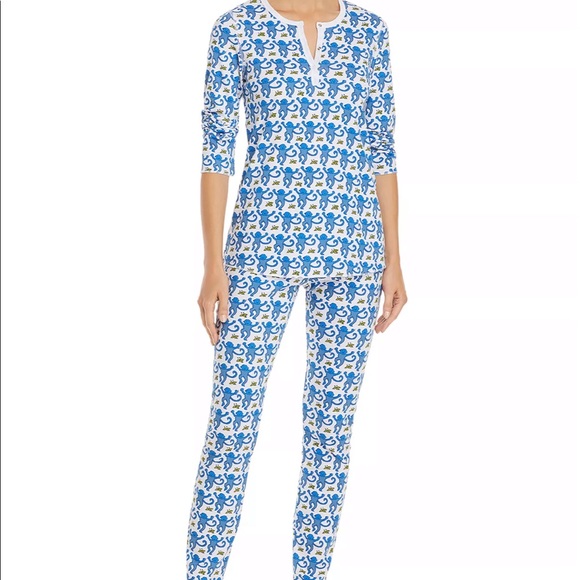 Roberta Roller Rabbit Other - Roller Rabbit cotton monkey print pajama set